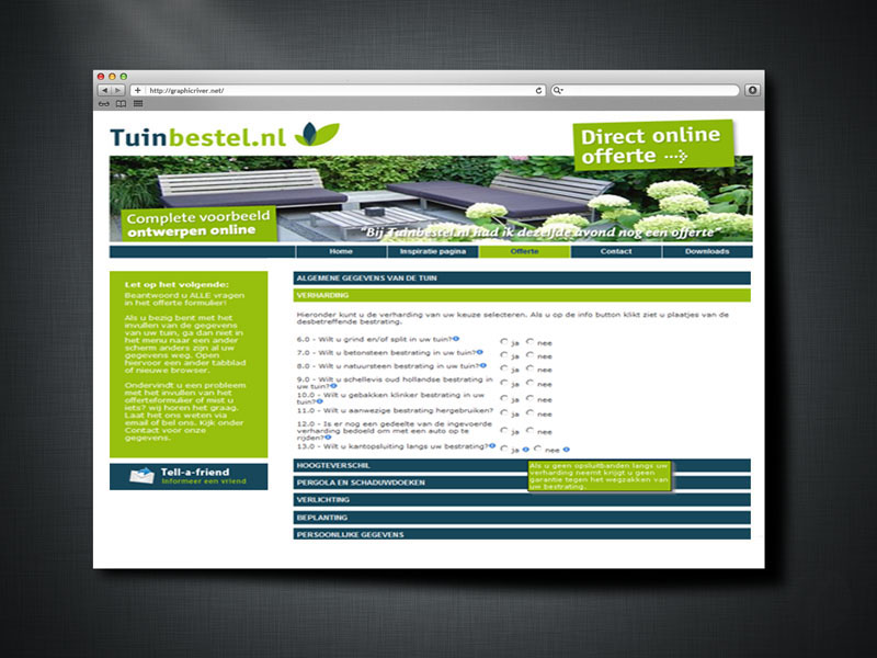 Tuinbestel.nl Responsive Website