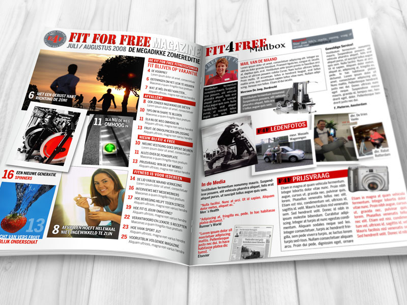 Fit For Free Magazine Design